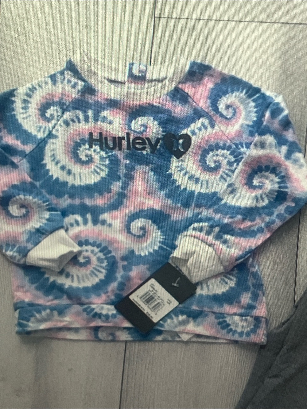 Hurley Tie-Dye Shorts - Blue, Pink & White